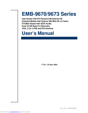 Vox Technologies EMB-9670 series User Manual