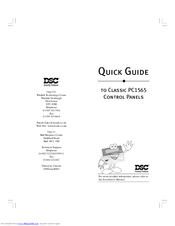 Dsc Classic PC1565 Quick Manual