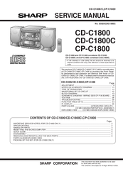 Sharp CD-C1800C Service Manual