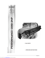 COEF 02a018 Operating Instructions Manual