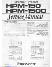 Pioneer HPM-150 Service Manual