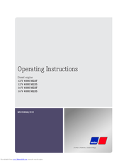 MTU 16 V 4000 M23F Operating Instructions Manual