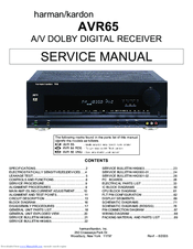 harman kardon avr 65 receiver