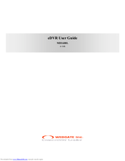 WebGate MD1600L eDVR User Manual