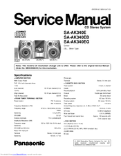 Panasonic SA-AK340E Service Manual