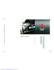 Mitsubishi Lancer Sportback Owner's Manual