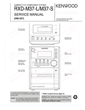 Kenwood RXD-M37-L Service Manual