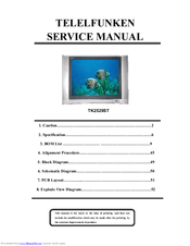 TELELFUNKEN TK2529ST Service Manual