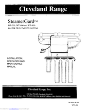 Cleveland SteamerGard WT-900 Installation, Operation And Maintanance Manual