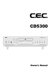 C.E.C. CD5300 Owner's Manual