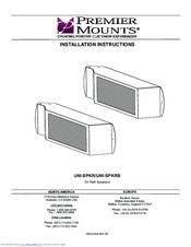 Premier Mounts UNI-SPKR Installation Instructions Manual