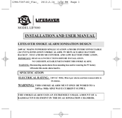 PSA Products LIF5000 LIFESAVER Installation And User Manual