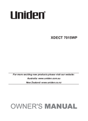 Uniden XDECT 7015WP Series Owner's Manual