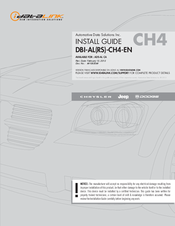 iDataLink DBI-ALRS-CG4-EN Install Manual
