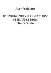 Acer AF312 series User Manual