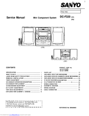 Sanyo DC-F320 Service Manual