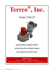 Terrco 3100-3P Operating Instructions Manual