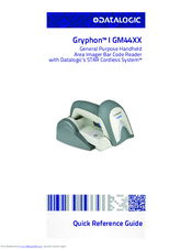 Datalogic Gryphon GM44XX Quick Reference Manual