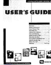 Maytag MD9706 User Manual