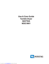 Maytag MDE 9901 Use & Care Manual
