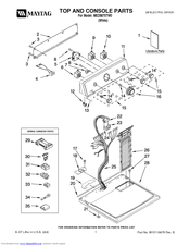 Maytag MED5870TW0 Parts List