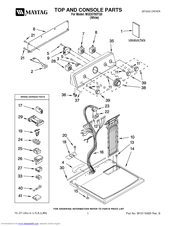 Maytag MGD5700TQ0 Parts List