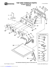 Maytag MGD5801TW0 Parts List