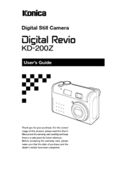 Konica Minolta Konica Digital Revio KD-200Z User Manual