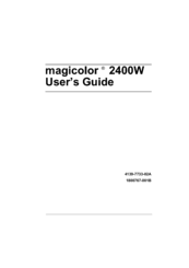 Konica Minolta magicolor 2400W User Manual