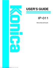 Konica Minolta IP-011 User Manual