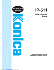 Konica Minolta IP-511 Instruction Manual