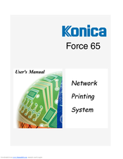 Konica Minolta Network Printer User Manual