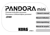 Korg Pandora mini Owner's Manual