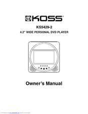 Koss KS5429-2 Owner's Manual