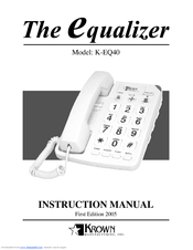 Krown The Equalizer K-EQ40 Instruction Manual