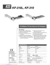 KTI Networks KF-310 Specification Sheet
