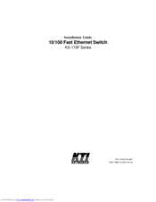 KTI Networks KS-115F Series Installation Manual