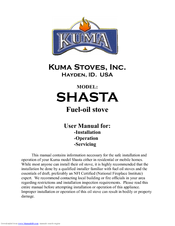 Kuma Stoves SHASTA User Manual