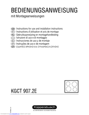 Kuppersbusch KGCT 907.2E Instructions For Use Manual