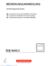 Kuppersbusch EEB 9600.5 Instructions For Use Manual
