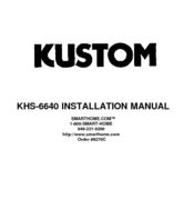 Kustom KHS-6640 Installation Manual