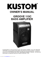 Kustom GROOVE 115C Owner's Manual