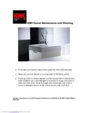KWC Faucet none Maintenance
