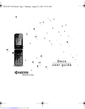 Kyocera Deco E1000 User Manual