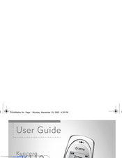 Kyocera K112 User Manual