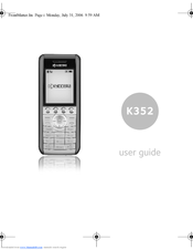 Kyocera K352 User Manual