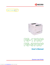 Kyocera FS-3700+ User Manual