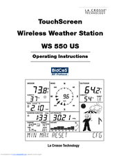 La Crosse Technology WS 550 US Operating Instructions Manual