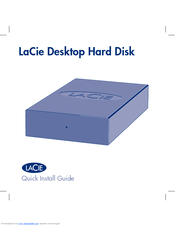 LaCie Computer Drive Quick Install Manual