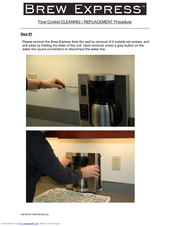Lance-Larkin Brew Express Cleaning Instructions Manual